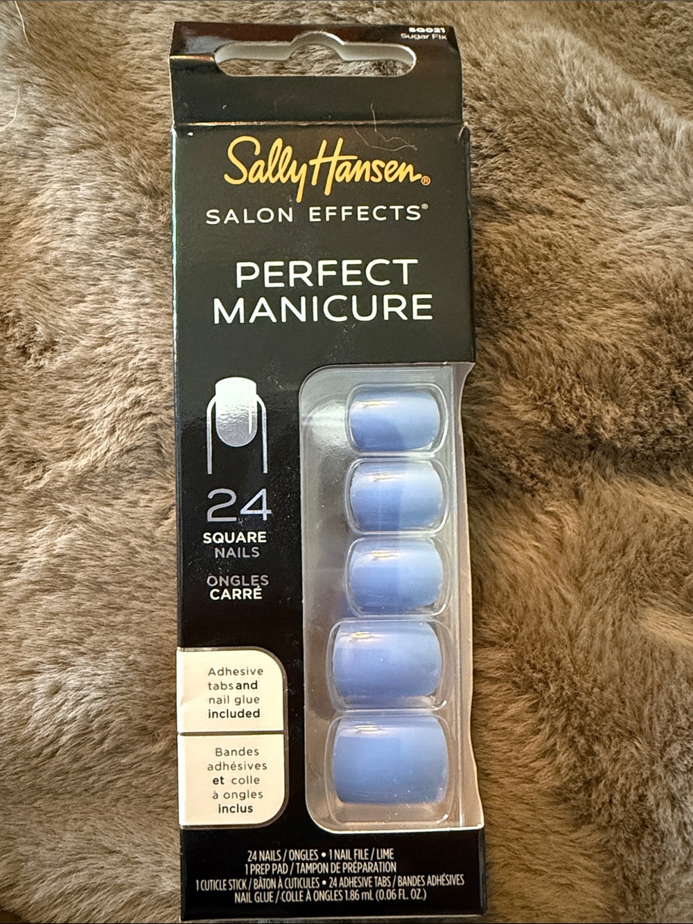 NWT Sally Hansen Salon Effects Perfect Manicure Press-On Nails - Periwinkle Blue